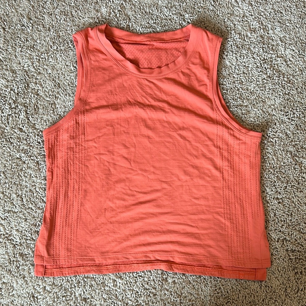 lululemon athletica Orange Crop Tank Top